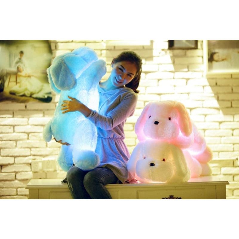 Teddy Plush Toy With Bowtie Soft Bear Cushion For Indoor Use