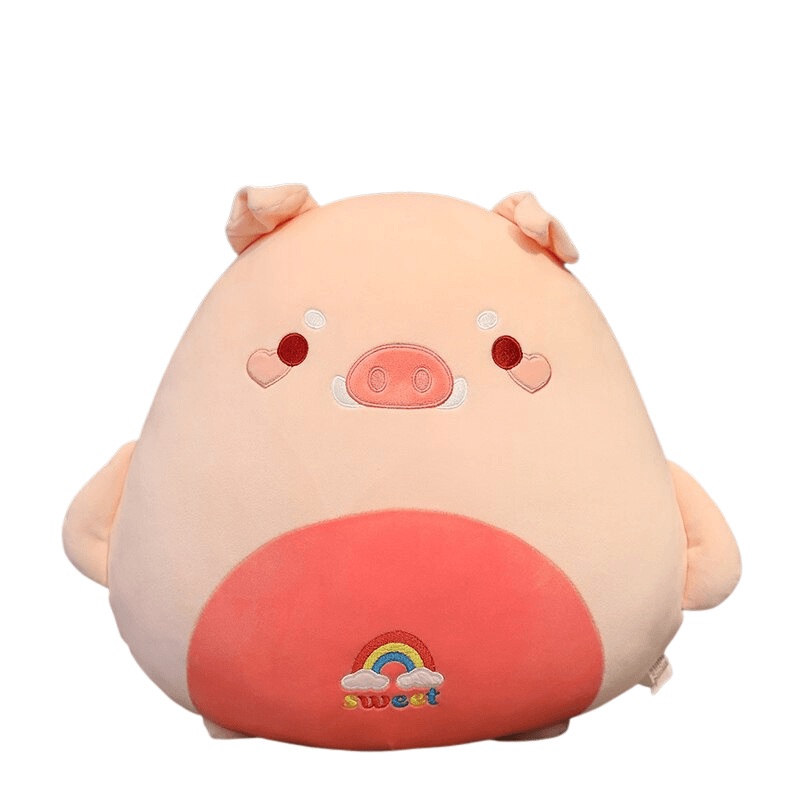 Square Shiba Plush Toy Soft Animal Pillow For Kids