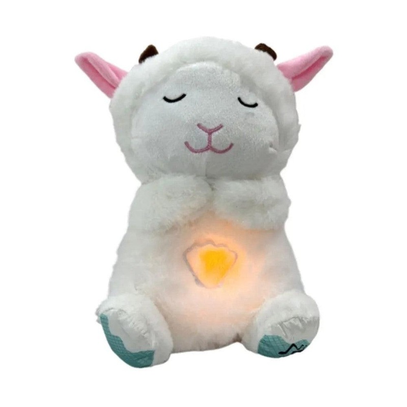 The White Lying Kitten Plush Toy