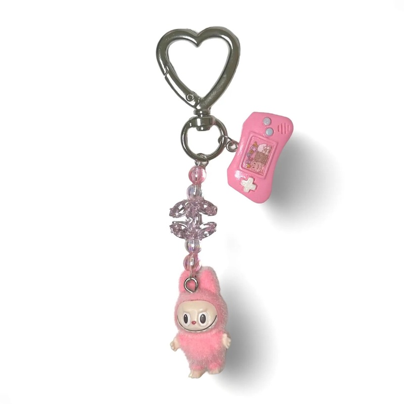 Labubu Crochet Shrek Outfit Keychain