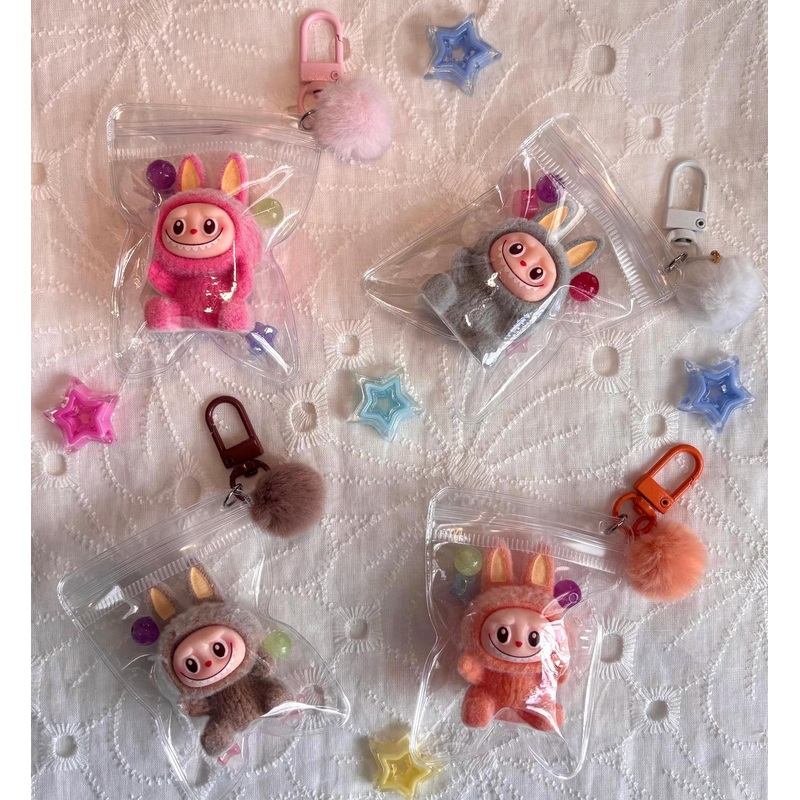 Labubu Shaker Badge Clip