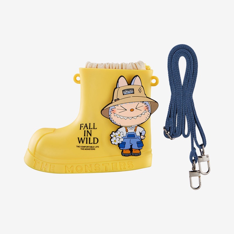 Labubu The Monsters Fall In Wild Series Denim Messenger Bag