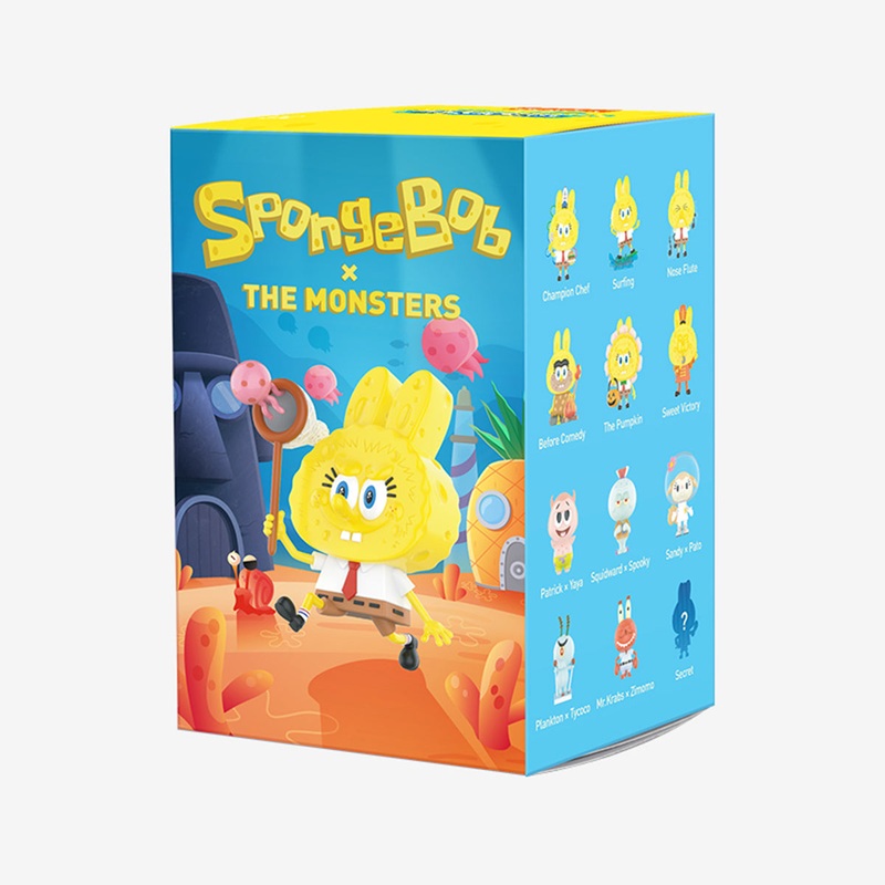 Labubu The Monsters x SpongeBob Series Designer Blind Box Figurines