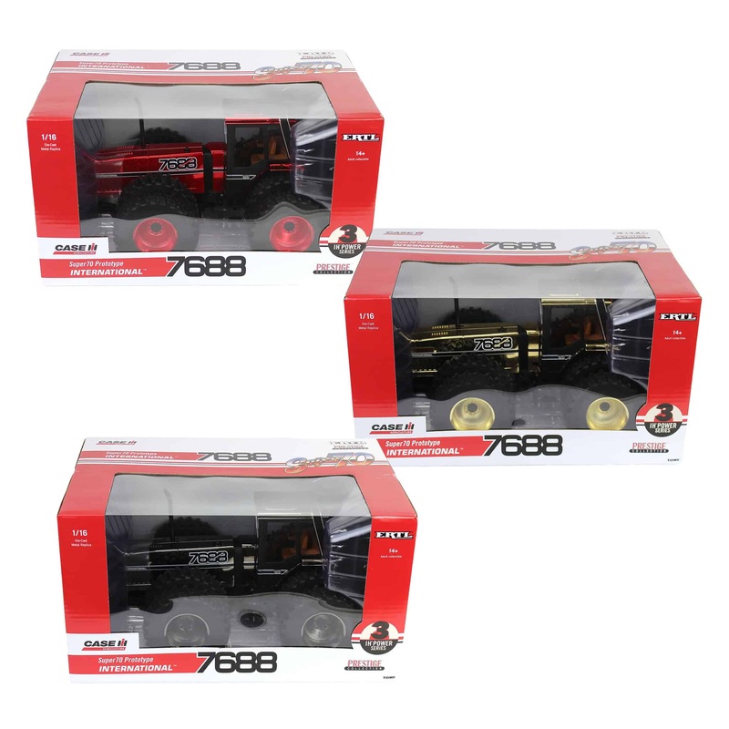 Set of 3 Chrome Units ~ 1/16 International 7688 Super 70 Series 2+2, 3rd in Outback Toys Exclusive Series