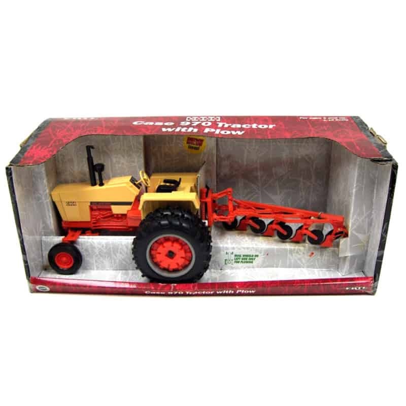1/16 Case 970 Tractor with Left Side Duals & Four Bottom Plow by ERTL