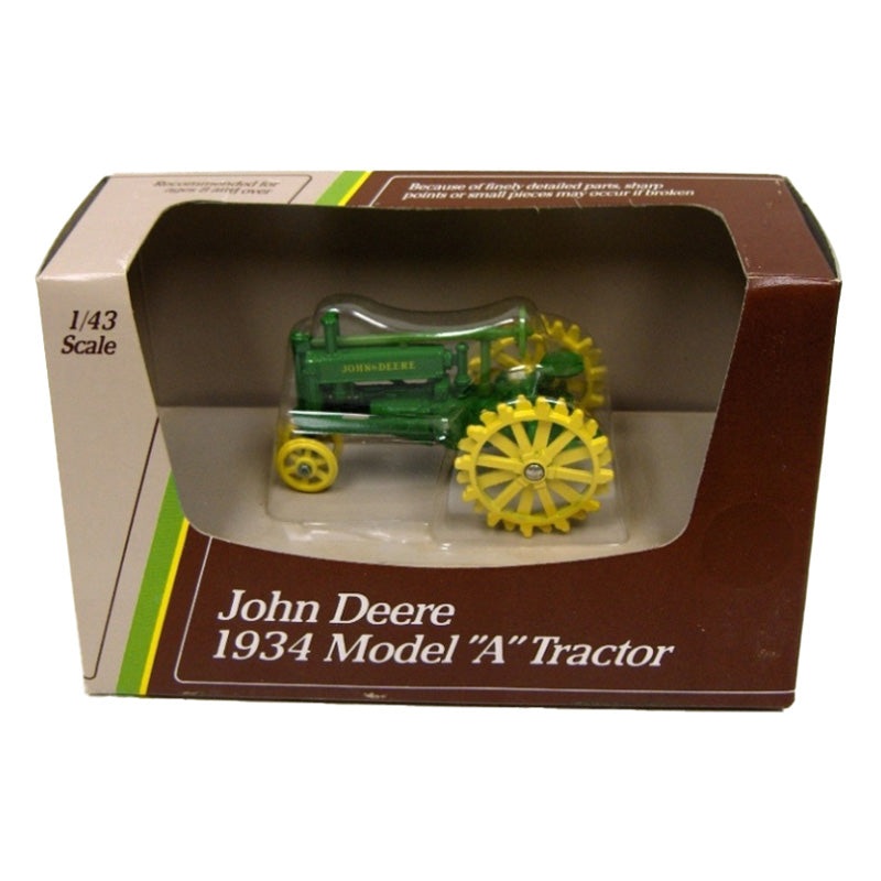 (B&D) 1/43 John Deere A with Steel Wheels by ERTL - Bad Box