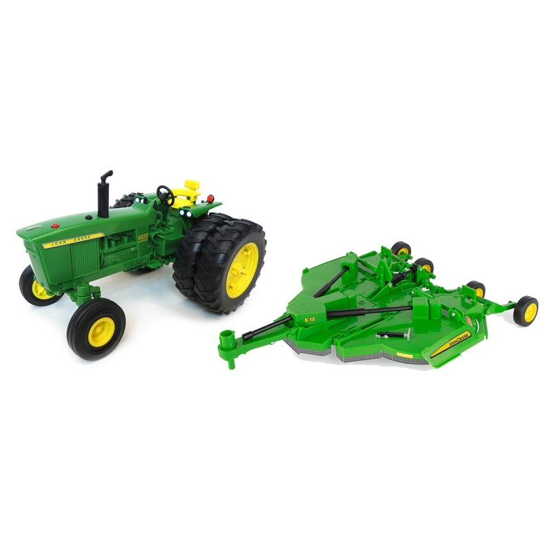1/16 Big Farm John Deere 4020 w/ Duals and E-12 Rotary Cutter w/ Folding Wings