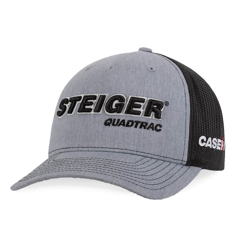 Richardson Case IH Steiger Quadtrac Gray & Black Mesh Back Trucker Cap