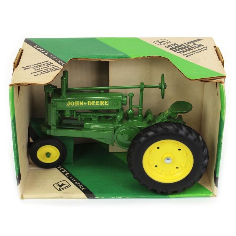 1/16 1934 John Deere A Unstyled Tractor with Narrow Front, Old Style Box