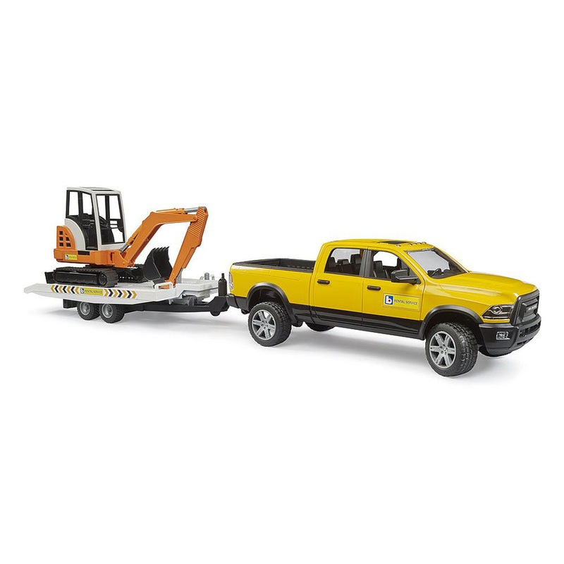 1/16 Bruder Ram Rental Service with Mini Excavator