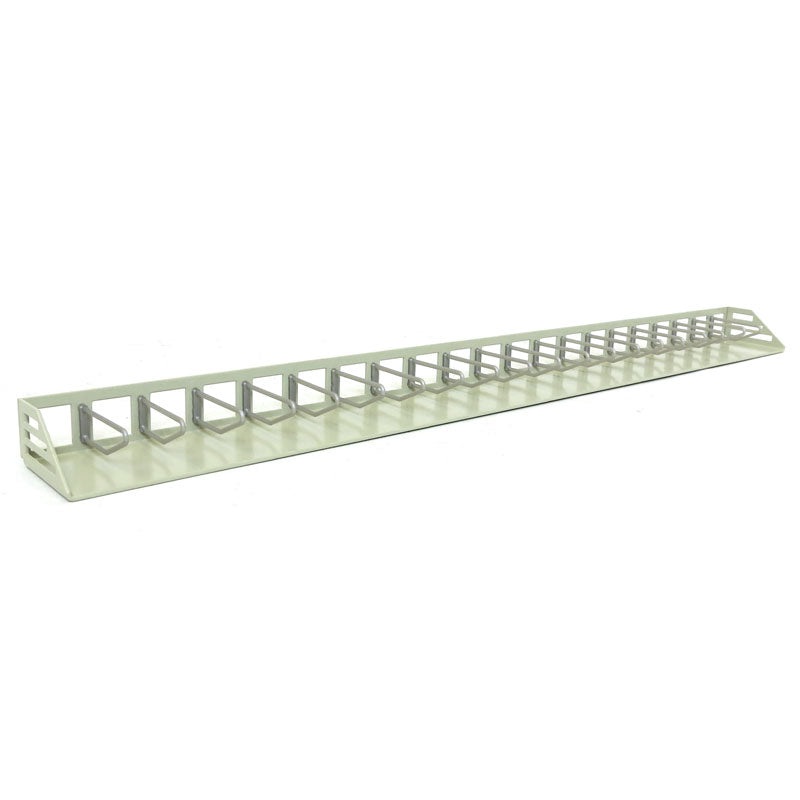 (B&D) 1/64 ST382 21 Cow Stanchion Row on Metal Frame, 15" Long - Damaged Item