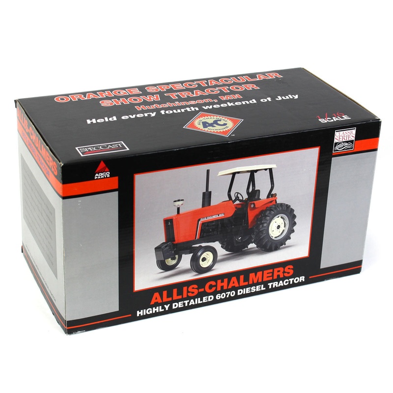 (B&D) 1/16 Allis Chalmers 6070 2WD with Canopy, 2007 Orange Spectacular Show - Damaged