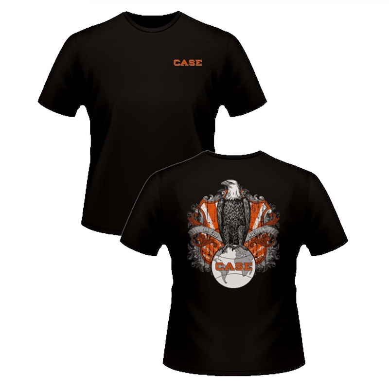(B&D) J.I. Case Old Abe Black Short Sleeve T-shirt- Damaged Item