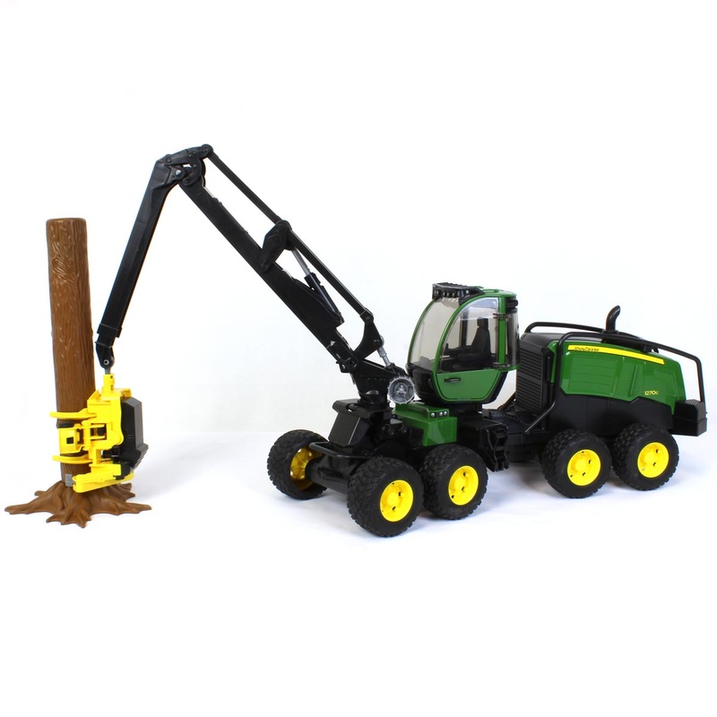 1/16 Bruder John Deere 1270G Tree Harvester with Trunk