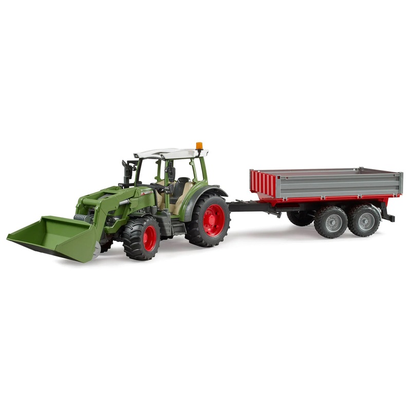 1/16 Fendt 211 Vario Tractor with Front Loader & Tipping Trailer by Bruder