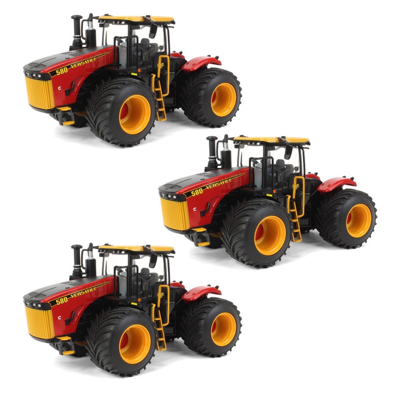 Sealed Case of 3 ~ 1/32 Versatile 580 with LSW Tires, ERTL Prestige Collection