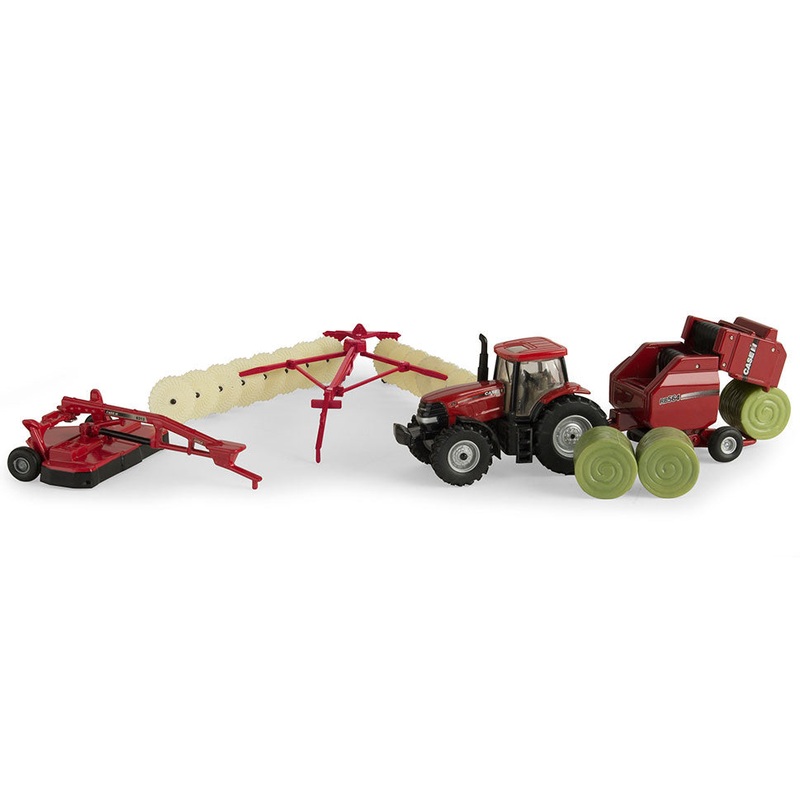 (B&D) 1/64 Case IH 4 Piece Haying Set - Damaged Box