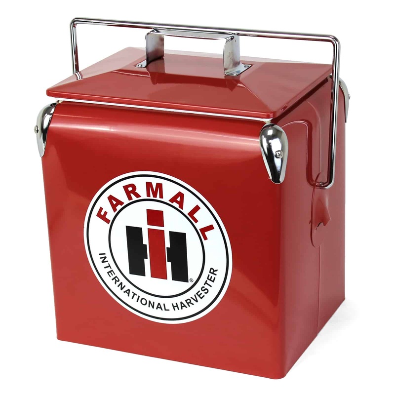 (B&D) - Red IH Farmall Retro Metal Cooler - Damaged Item
