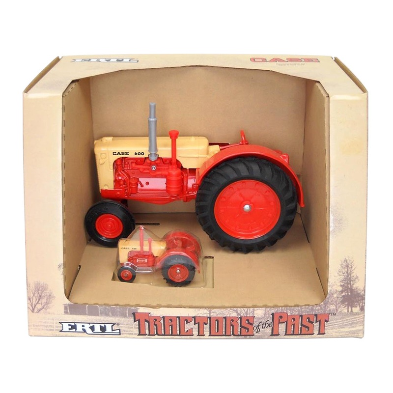 1/16 & 1/43 Case 600 Tractors of the Past Set by ERTL