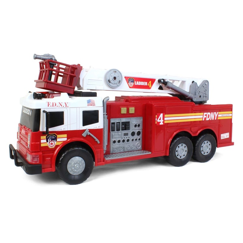 (B&D) 24" FDNY Ladder 4 Fire Truck with Lights & Sound - Damaged Item