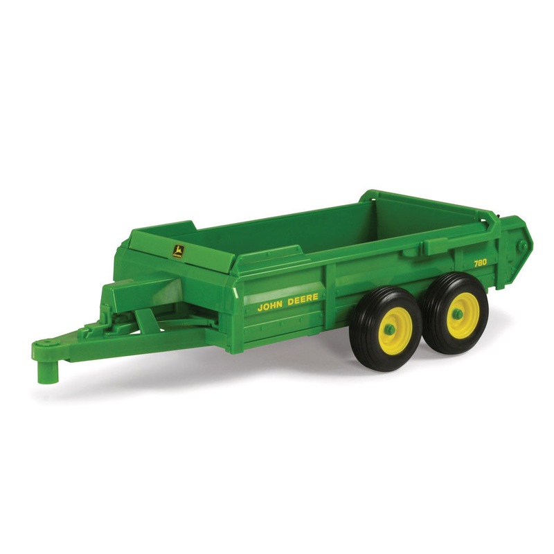 (B&D) 1/16 Big Farm John Deere 780 Hydra Push Spreader - Damaged Box, Dusty Item