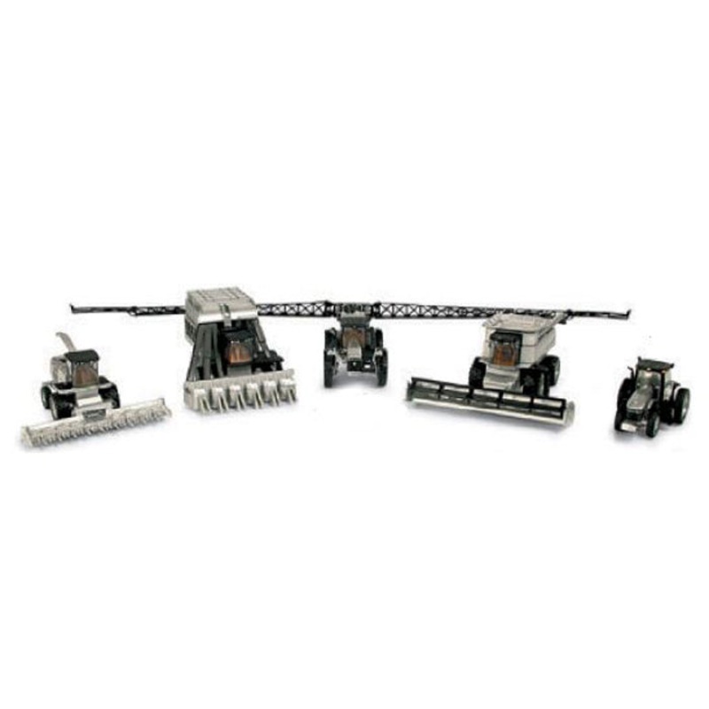 (B&D) 1/64 John Deere 5pc Chrome Set - Damaged Item, Damaged Box