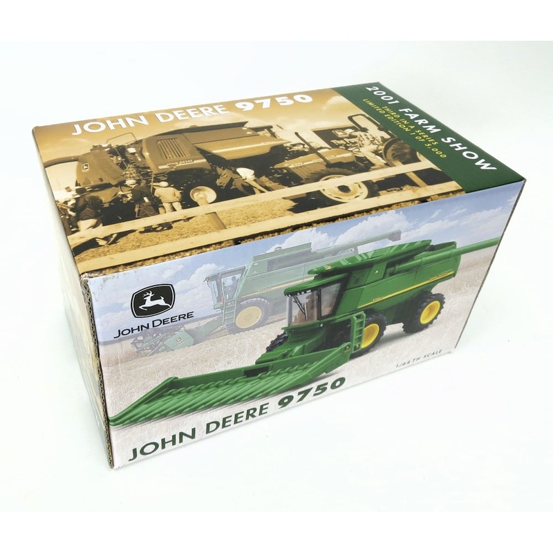 (B&D) 1/64 John Deere 9750 STS Combine with Duals, 2001 Farm Show - Damaged Box