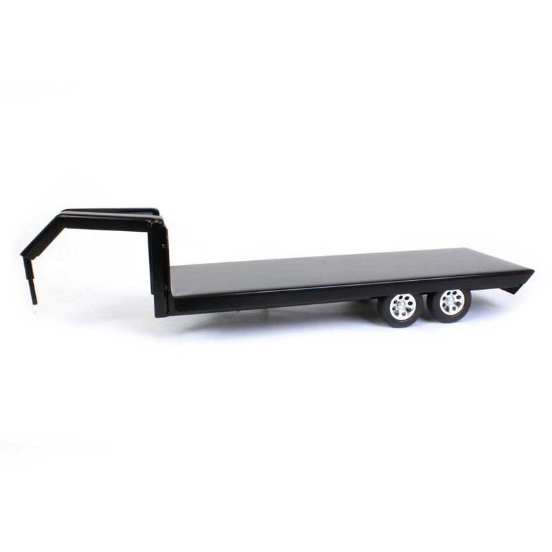 (B&D) 1/16 Little Buster Toys Gooseneck Flatbed Trailer - Damaged Box