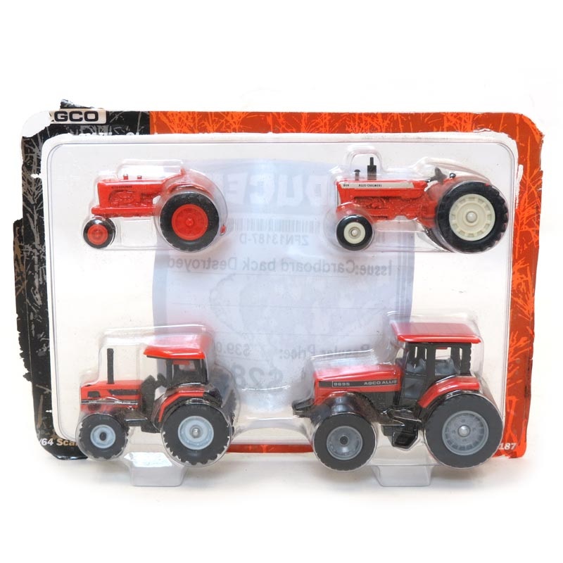 (B&D) 1/64 AGCO & Allis Chalmers Historical Tractor Set - Damaged Box