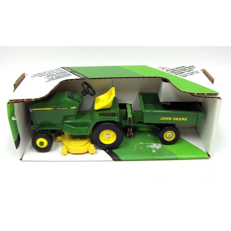 (B&D) 1/16 John Deere Lawn & Garden Tractor with Dump Cart by ERTL - Damaged Item