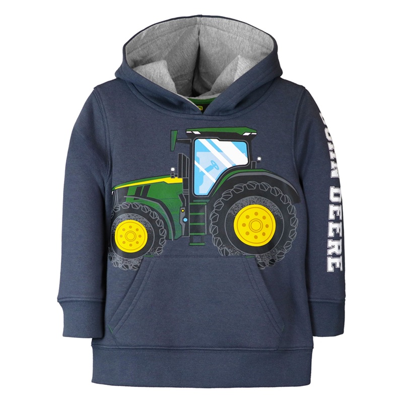 Toddler John Deere Tractor Sleeve Print Hooded Sweatshirt