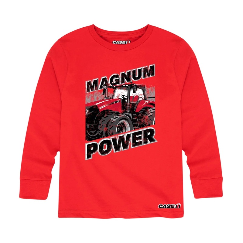 Youth Case IH Magnum Power Red Long Sleeve Shirt