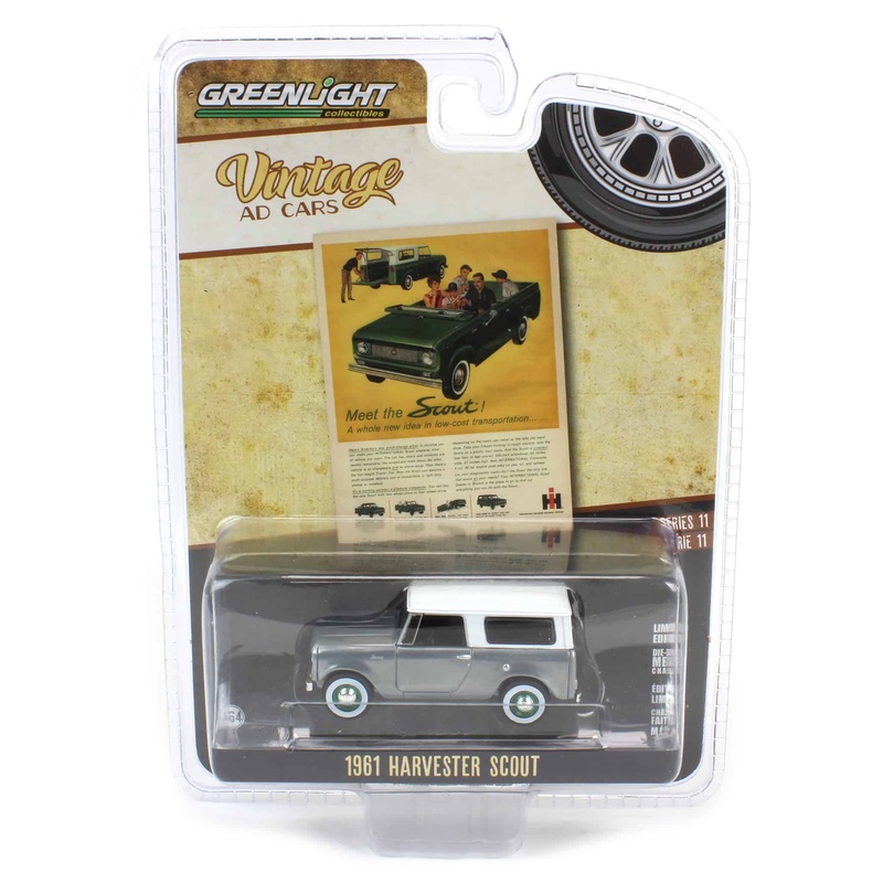 Raw Chase Unit ~ 1/64 1961 Harvester Scout Meet the Scout!", Vintage Ad Cars Series 11