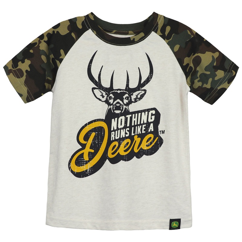 Youth John Deere Nothing Runs Like a Deere Camo Short Sleeve T-Shirt