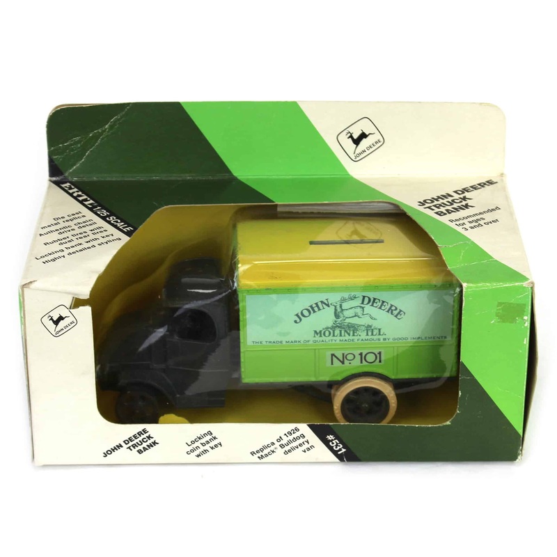 (B&D) 1/25 Mack Bulldog 1926 Delivery Van, #1 in John Deere Bank Series - Damaged Item