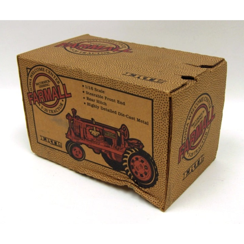 (B&D) 1/16 IH Farmall F-20 Red Tractor, Iowa Welcome Center Limited Edition - Damaged Box