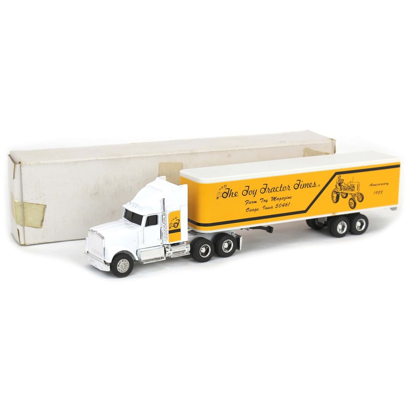 (B&D) 1/64 White & Yellow Toy Tractor Times International Semi, 1988 Anniversary - Damaged Item