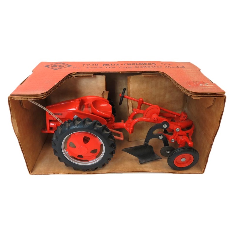 1/16 Allis Chalmers G with Plow, Older Orange Box