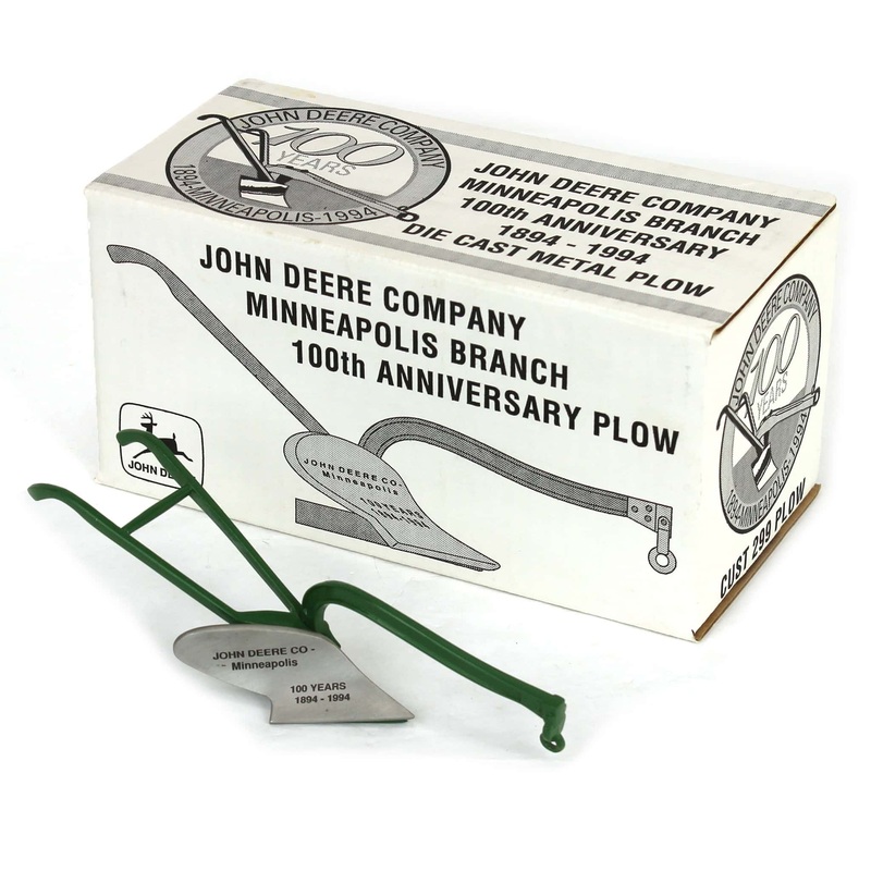 (B&D) John Deere Company Minneapolis Branch 100th Anniversary Plow - Damaged Item