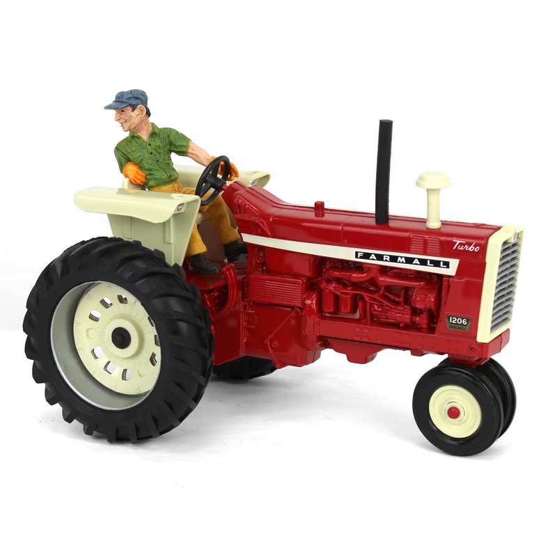 (B&D) 1/16 IH Farmall 1206 w/ Lowell Davis Figure, Foxfire "Warren" - No Box, Loose