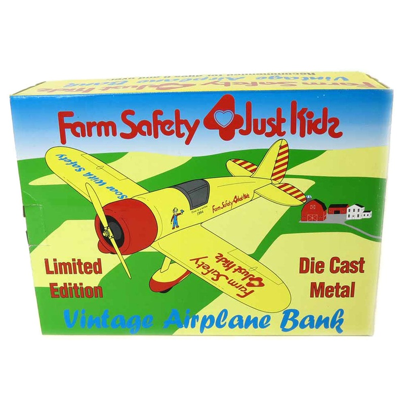 Vintage Airplane Bank, 1994 Farm Safety, 1st in Series