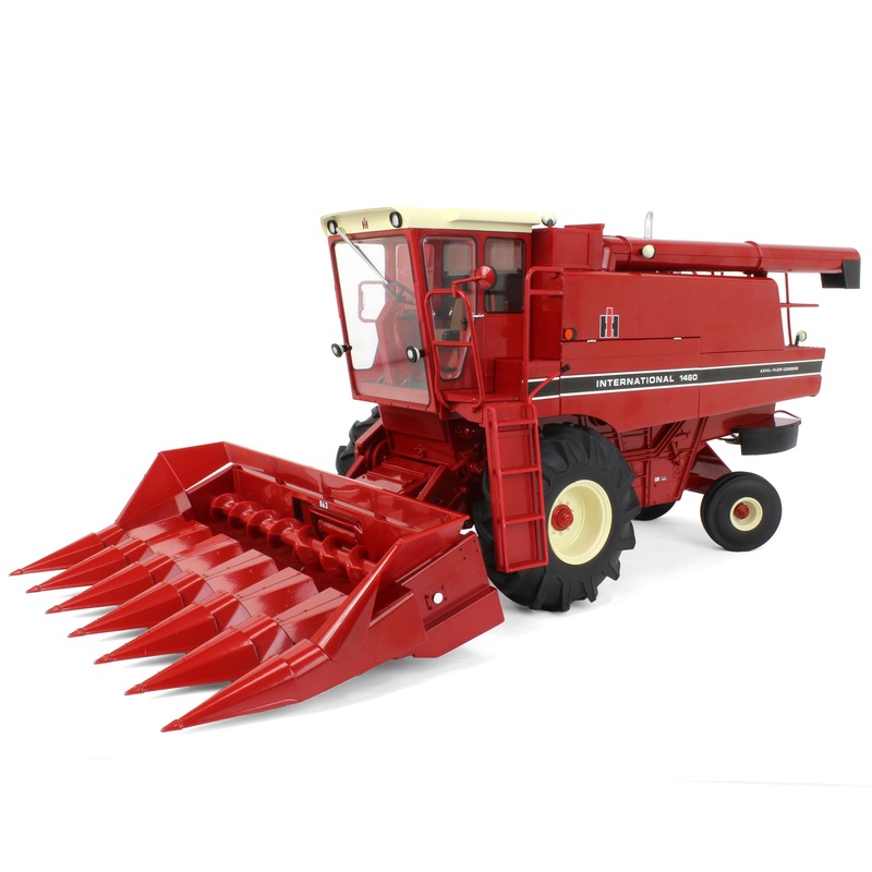 (B&D) 1/16 International 1460 Combine with Corn & Grain Heads, ERTL Case IH Prestige Select #1 - Damaged Box