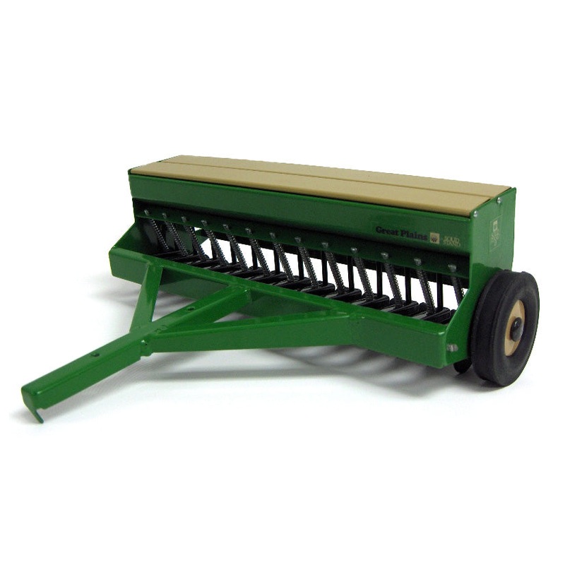 (B&D) 1/16 Limited Edition Great Plains Solid Stand 13 End Wheel Grain Drill - Damaged Item, No Box