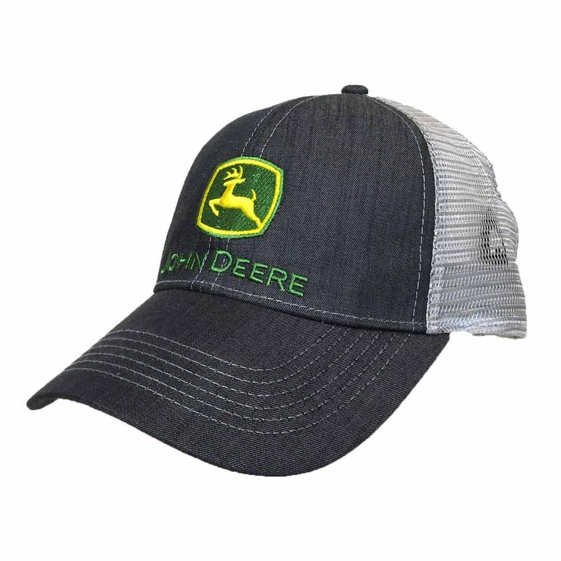 Toddler John Deere Charcoal Twill with Mesh Back Cap