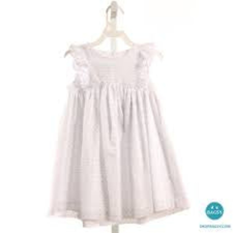 Anvy Kids White Swiss Dot Florence Dress