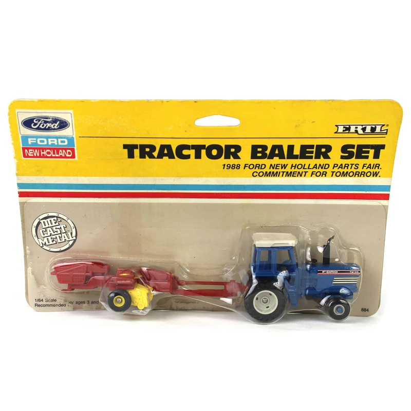 (B&D) 1/64 Ford TW-35 & New Holland Throw Baler Set - Damaged Box