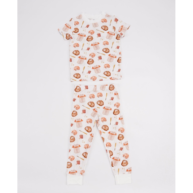 Belle Cher Baseball Bamboo 2Pc Pajamas