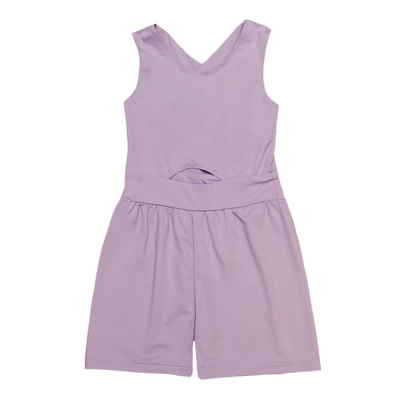 Belle Cher Lavender Athletic Romper
