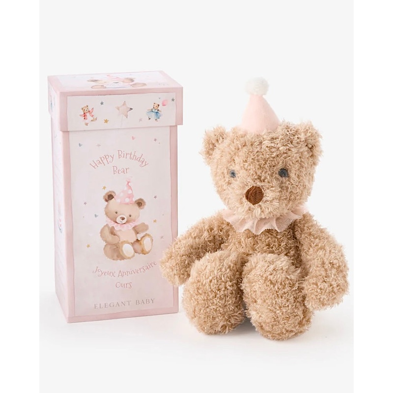 Birthday Bear in Gift Box - Pink