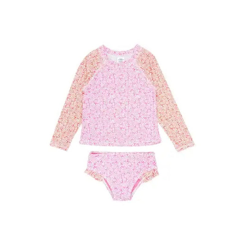 Feather 4 Arrow Swim All Day L/S Set - Prism Pink